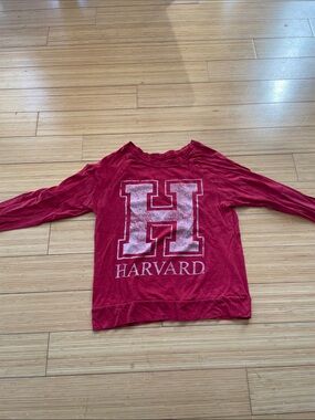 Harvard Red Logo Long Sleeve